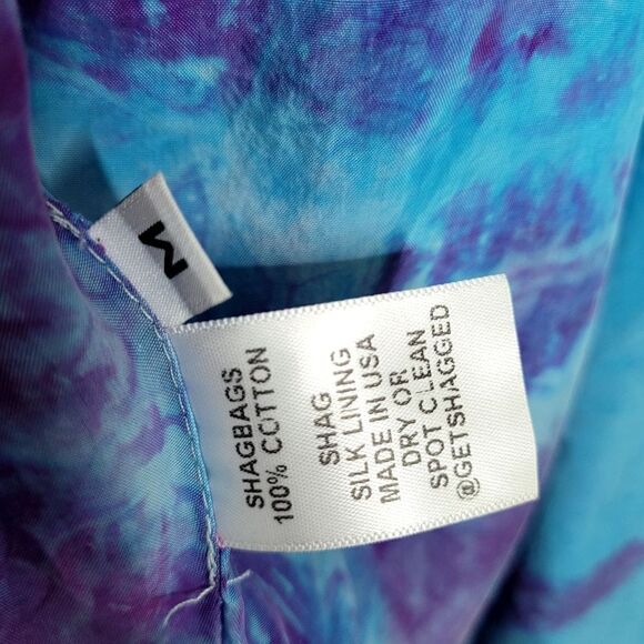 SHAGBAGG Tie Dye Shagbomb Silk Lined Jacket Size Medium - Picture 11 of 15